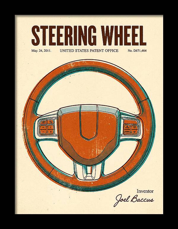 Steering Wheel Retro Patent Usd671464s1