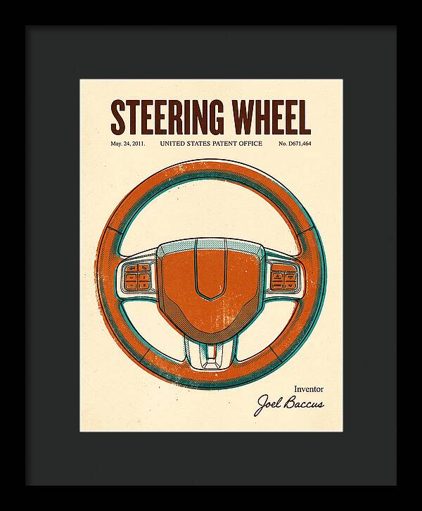 Steering Wheel Retro Patent Usd671464s1