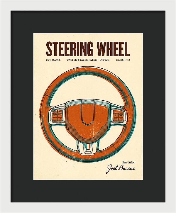 Steering Wheel Retro Patent Usd671464s1