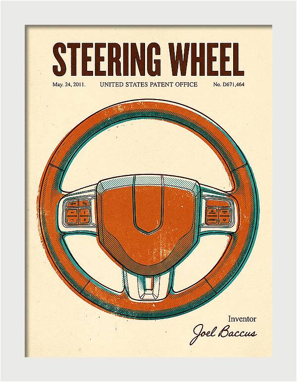 Steering Wheel Retro Patent Usd671464s1