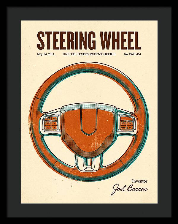 Steering Wheel Retro Patent Usd671464s1