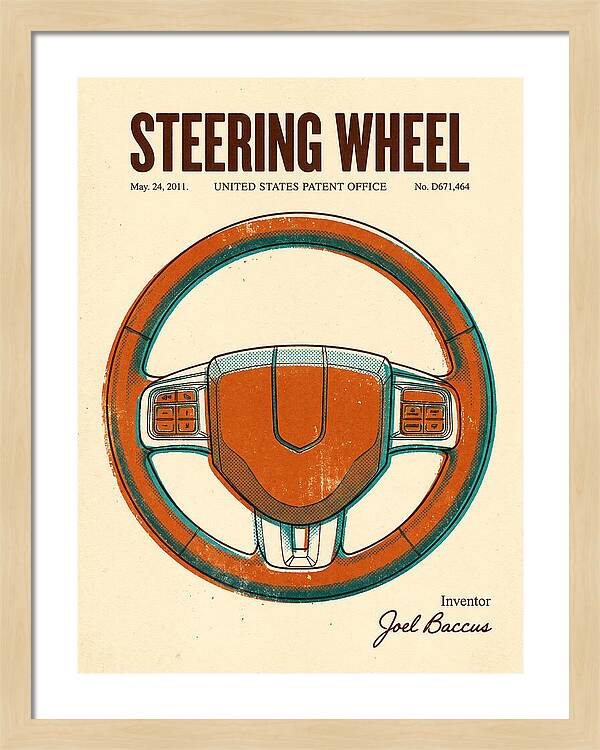 Steering Wheel Retro Patent Usd671464s1