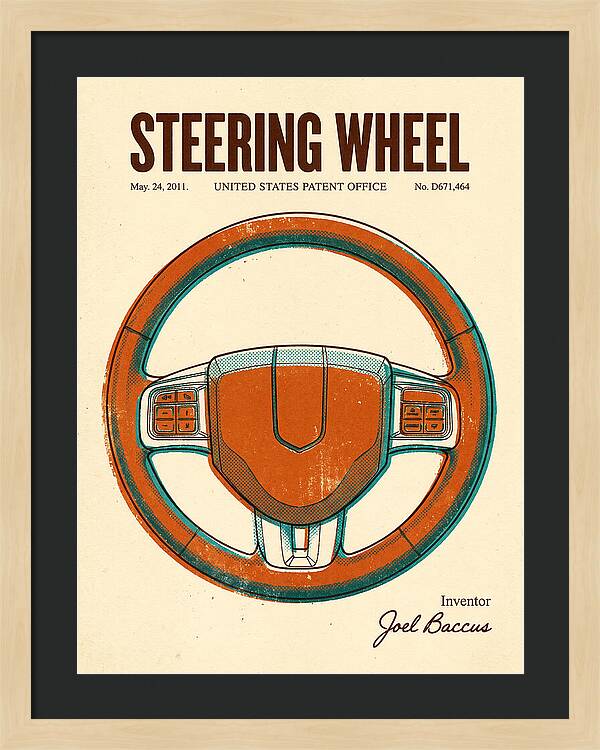 Steering Wheel Retro Patent Usd671464s1