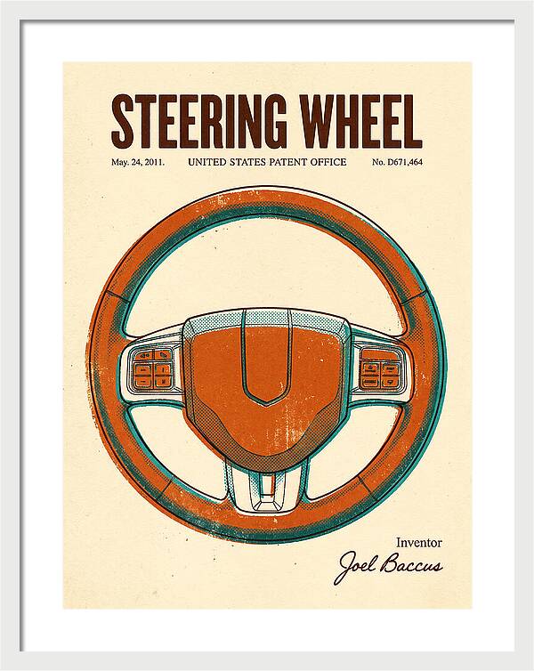 Steering Wheel Retro Patent Usd671464s1