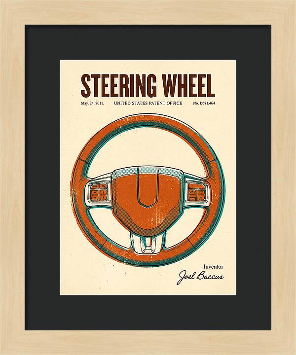 Steering Wheel Retro Patent Usd671464s1