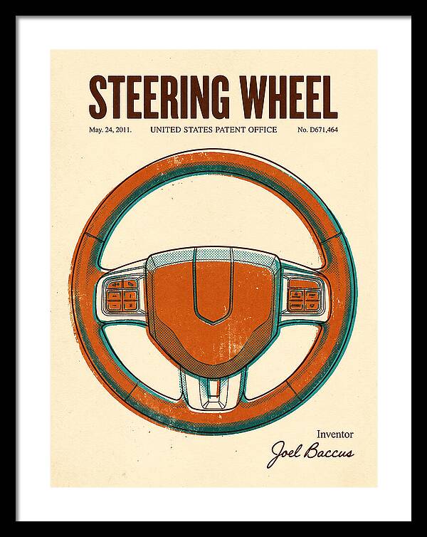 Steering Wheel Retro Patent Usd671464s1