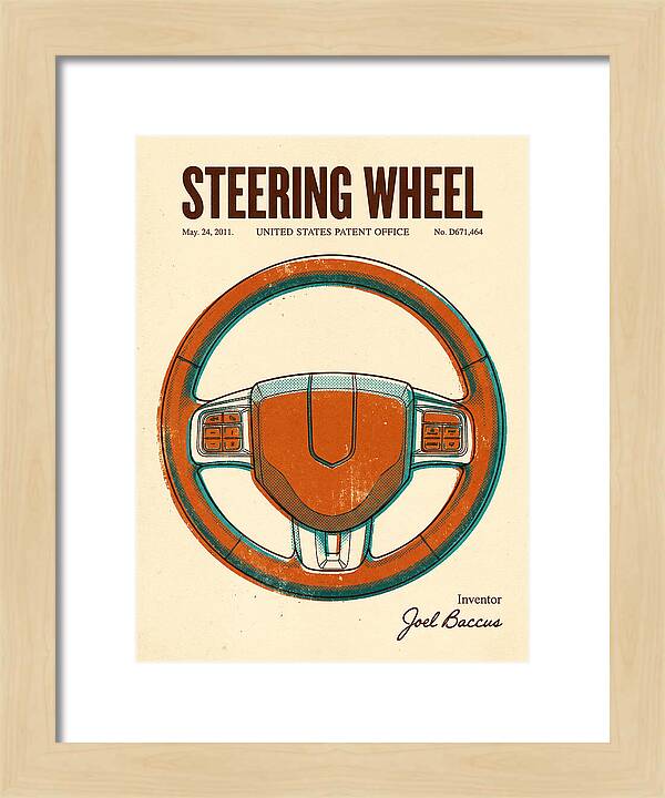 Steering Wheel Retro Patent Usd671464s1
