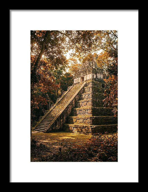 Stepped Pyramid Temple In Autumn