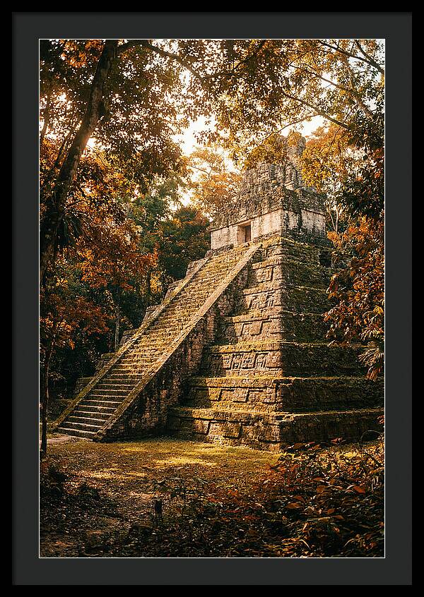 Stepped Pyramid Temple In Autumn