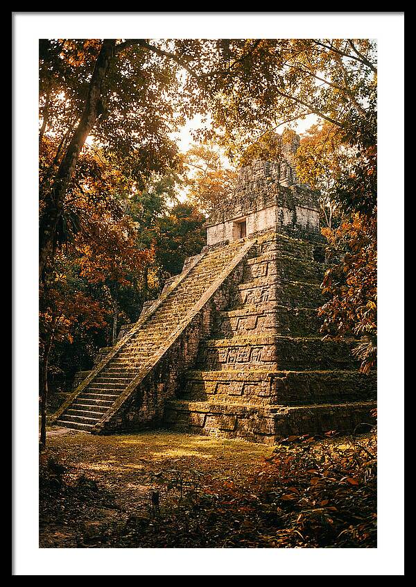 Stepped Pyramid Temple In Autumn