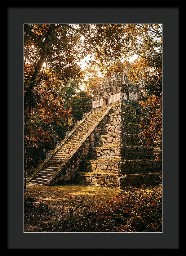 Stepped Pyramid Temple In Autumn