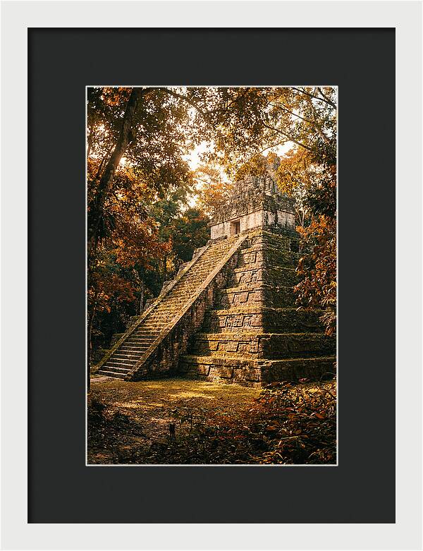 Stepped Pyramid Temple In Autumn
