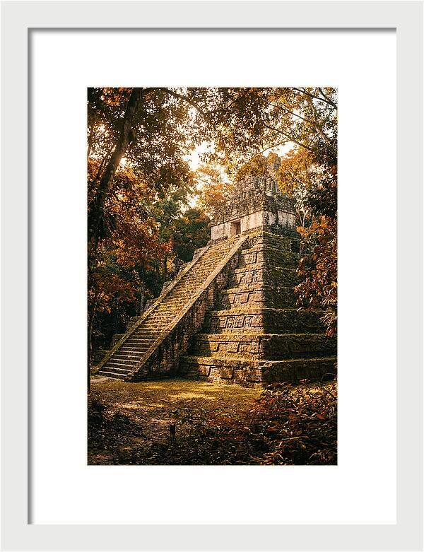Stepped Pyramid Temple In Autumn