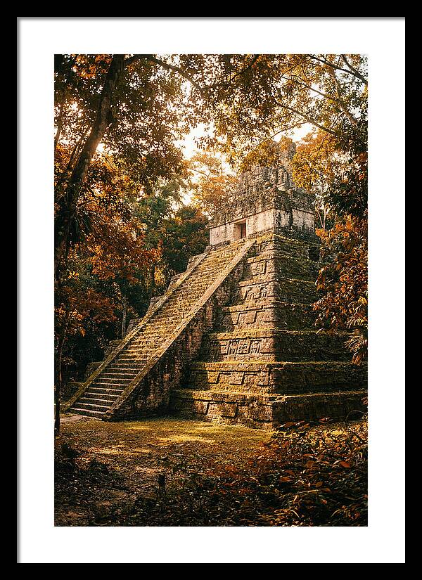 Stepped Pyramid Temple In Autumn