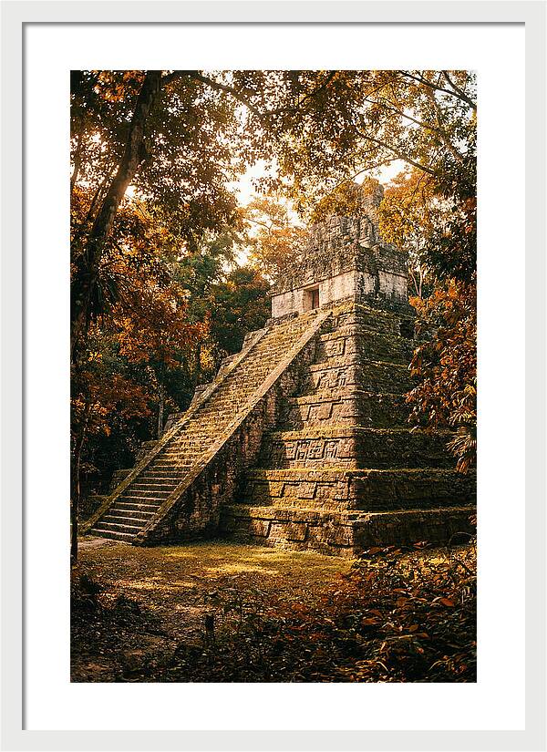 Stepped Pyramid Temple In Autumn