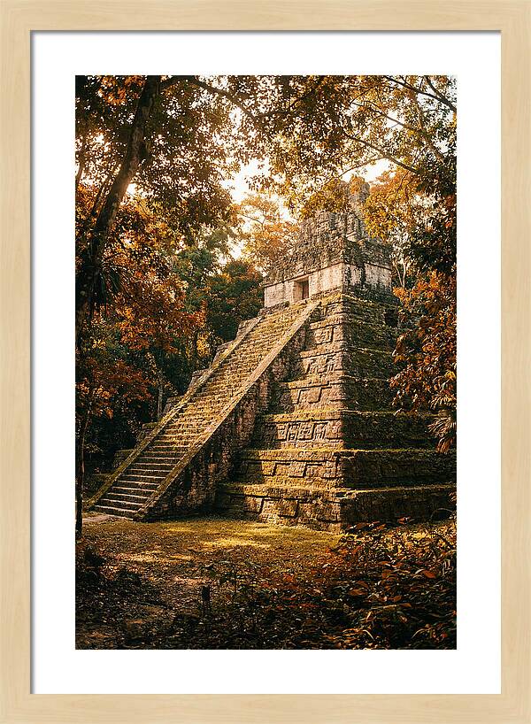 Stepped Pyramid Temple In Autumn