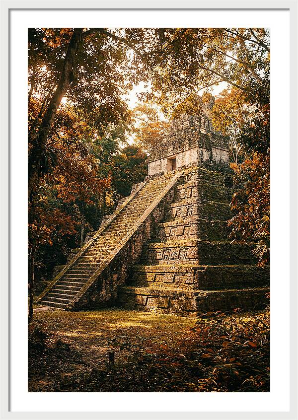 Stepped Pyramid Temple In Autumn