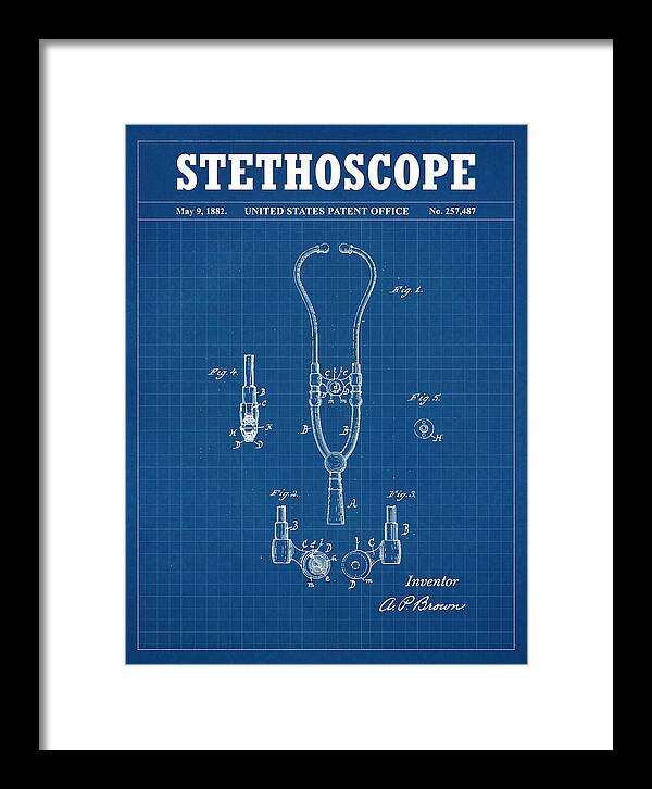 Stethoscope Blueprint Patent Us257487a