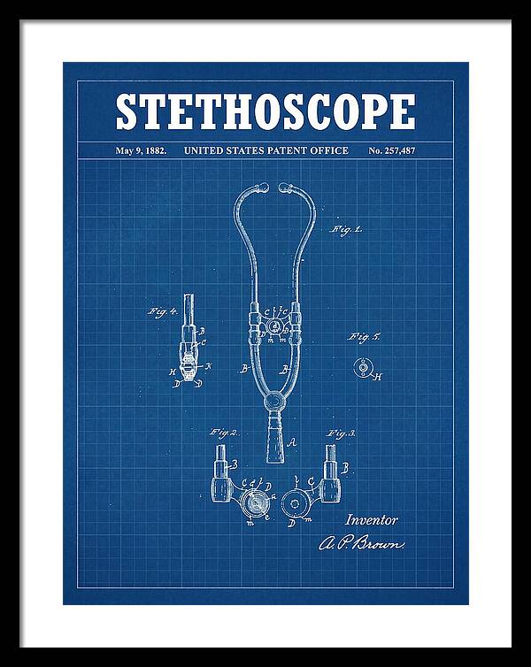 Stethoscope Blueprint Patent Us257487a