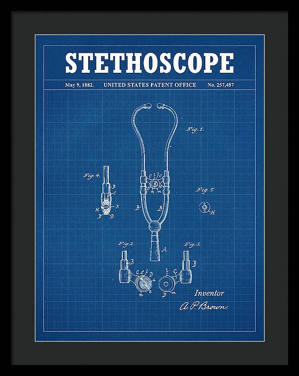 Stethoscope Blueprint Patent Us257487a