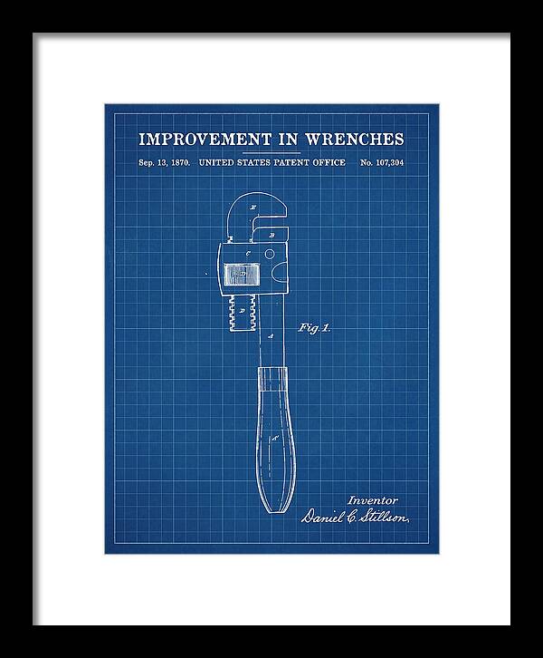 Stillson Pipe Wrench Stillson Blueprint Patent Us107304a