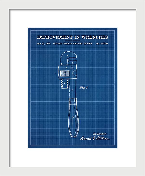 Stillson Pipe Wrench Stillson Blueprint Patent Us107304a