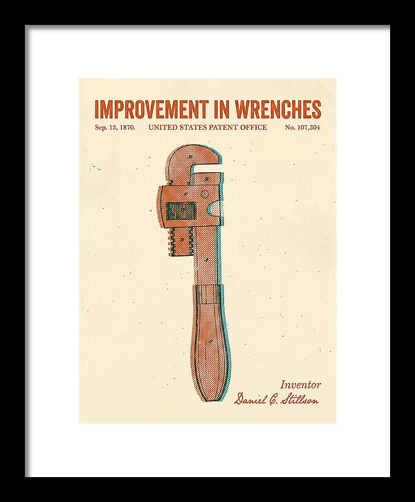 Stillson Pipe Wrench Stillson Retro Patent Us107304a