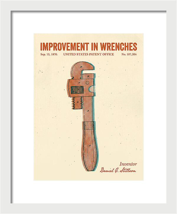 Stillson Pipe Wrench Stillson Retro Patent Us107304a