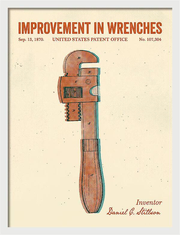 Stillson Pipe Wrench Stillson Retro Patent Us107304a