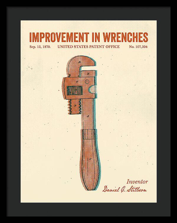 Stillson Pipe Wrench Stillson Retro Patent Us107304a