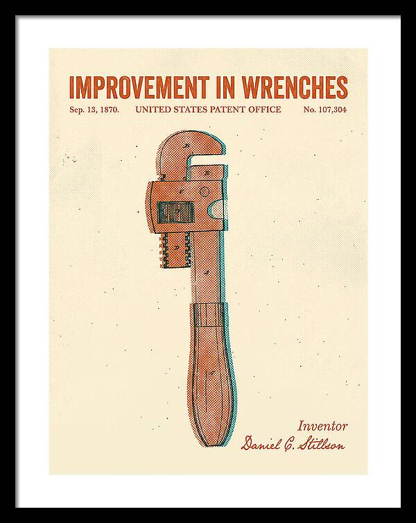 Stillson Pipe Wrench Stillson Retro Patent Us107304a