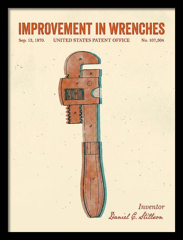 Stillson Pipe Wrench Stillson Retro Patent Us107304a