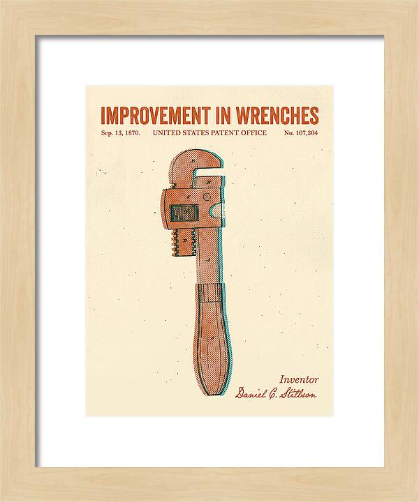 Stillson Pipe Wrench Stillson Retro Patent Us107304a