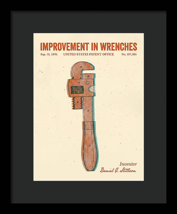 Stillson Pipe Wrench Stillson Retro Patent Us107304a