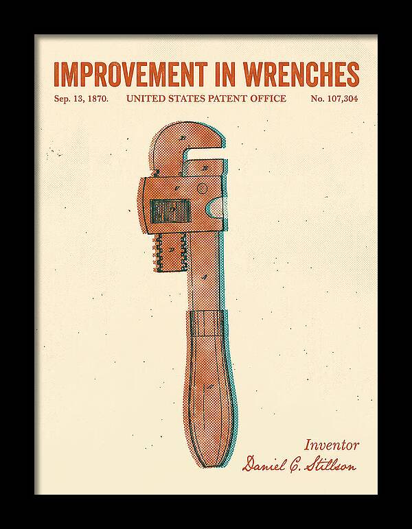 Stillson Pipe Wrench Stillson Retro Patent Us107304a