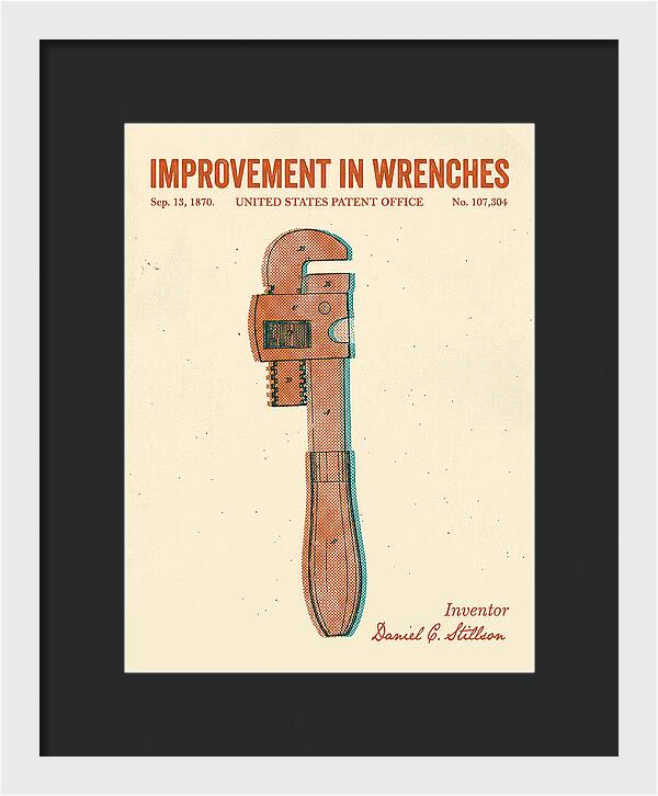 Stillson Pipe Wrench Stillson Retro Patent Us107304a