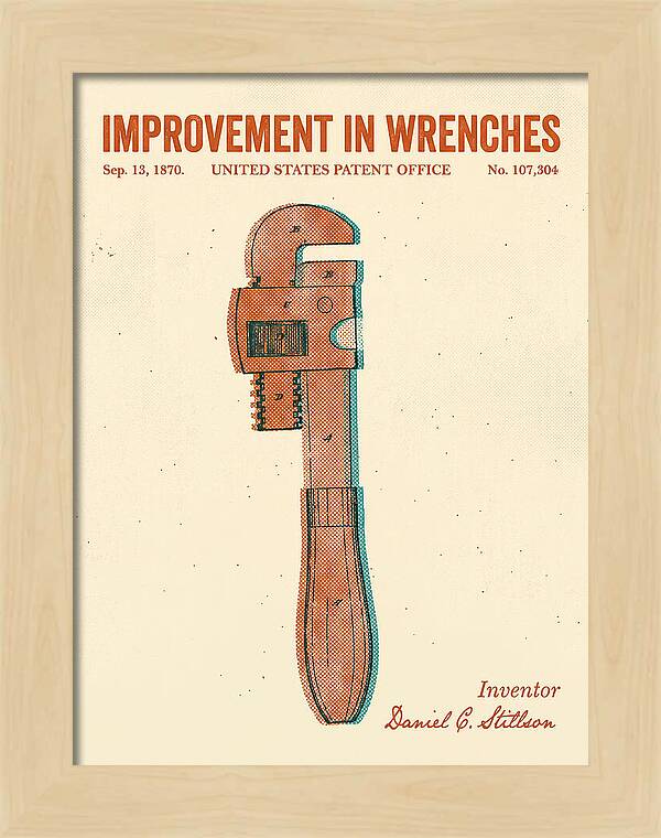Stillson Pipe Wrench Stillson Retro Patent Us107304a