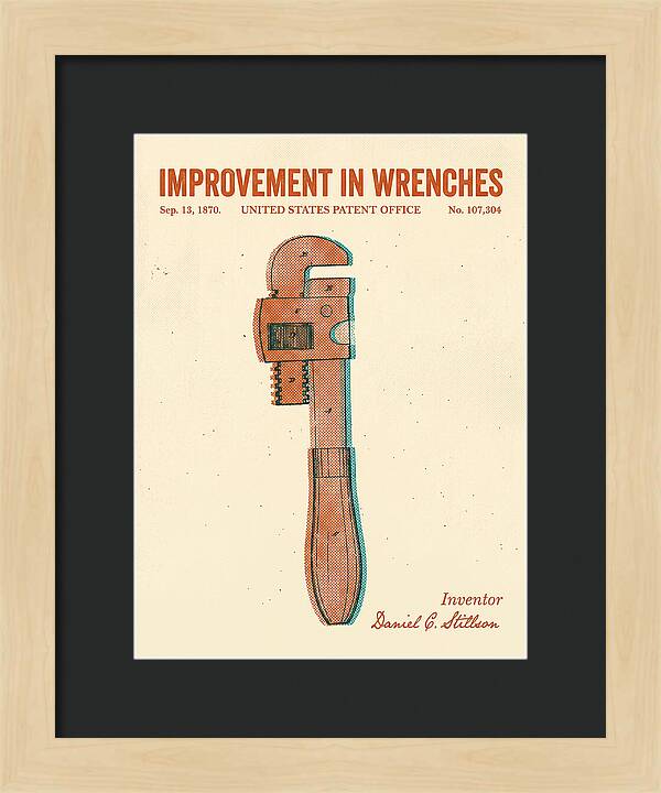 Stillson Pipe Wrench Stillson Retro Patent Us107304a