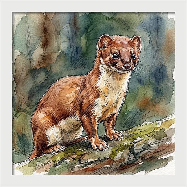 Stoat Among The Trees