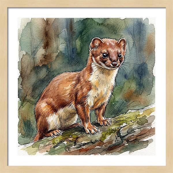 Stoat Among The Trees