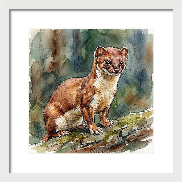 Stoat Among The Trees