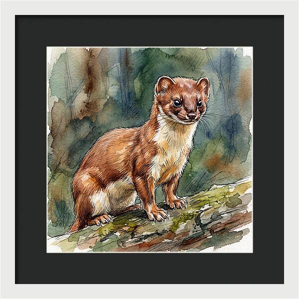 Stoat Among The Trees