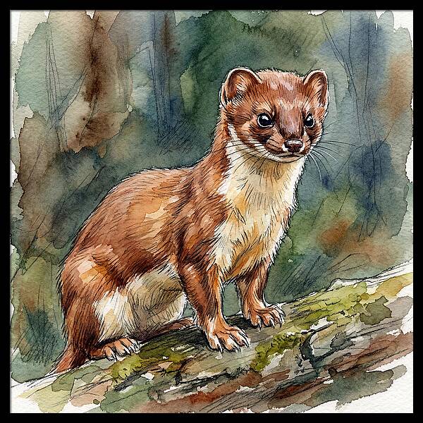 Stoat Among The Trees