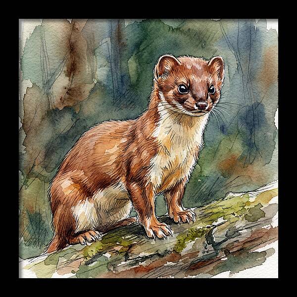 Stoat Among The Trees