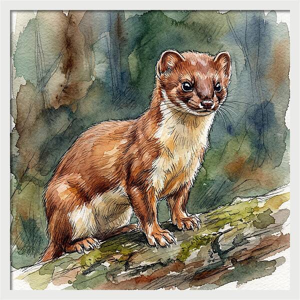 Stoat Among The Trees