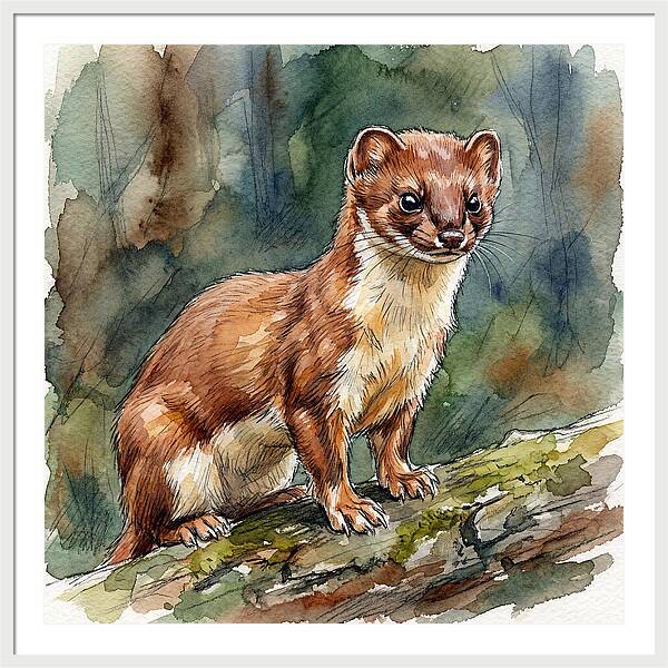 Stoat Among The Trees