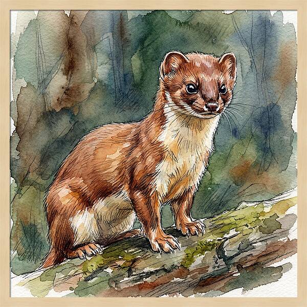 Stoat Among The Trees