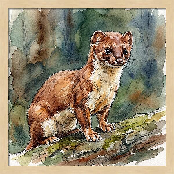 Stoat Among The Trees