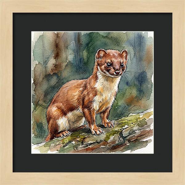 Stoat Among The Trees