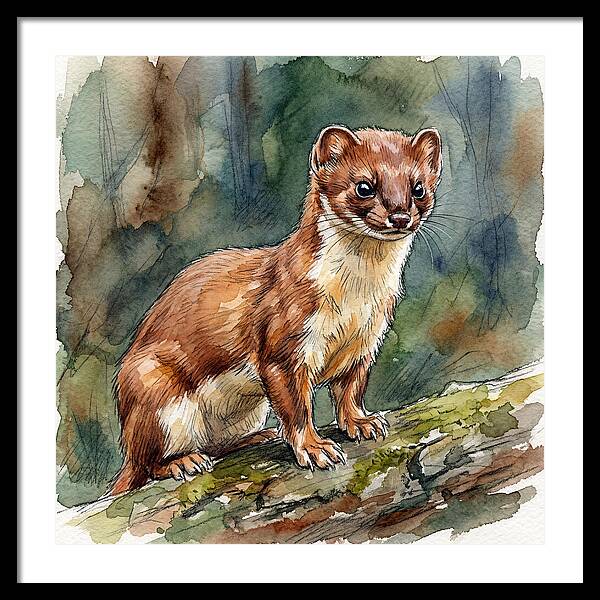 Stoat Among The Trees